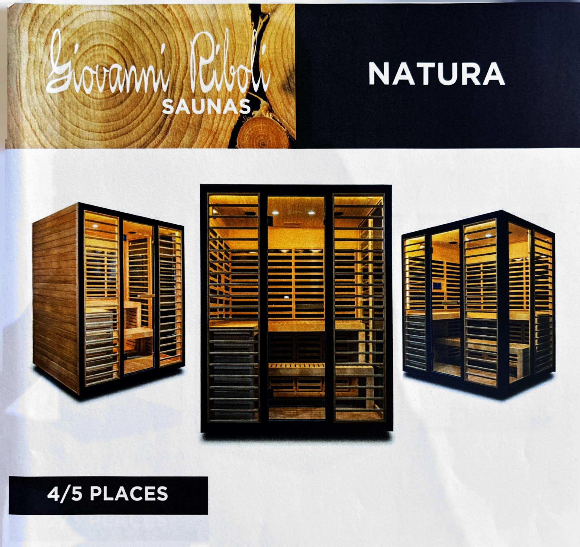Sauna Giovanni Riboli modèle Natura 4/5 places