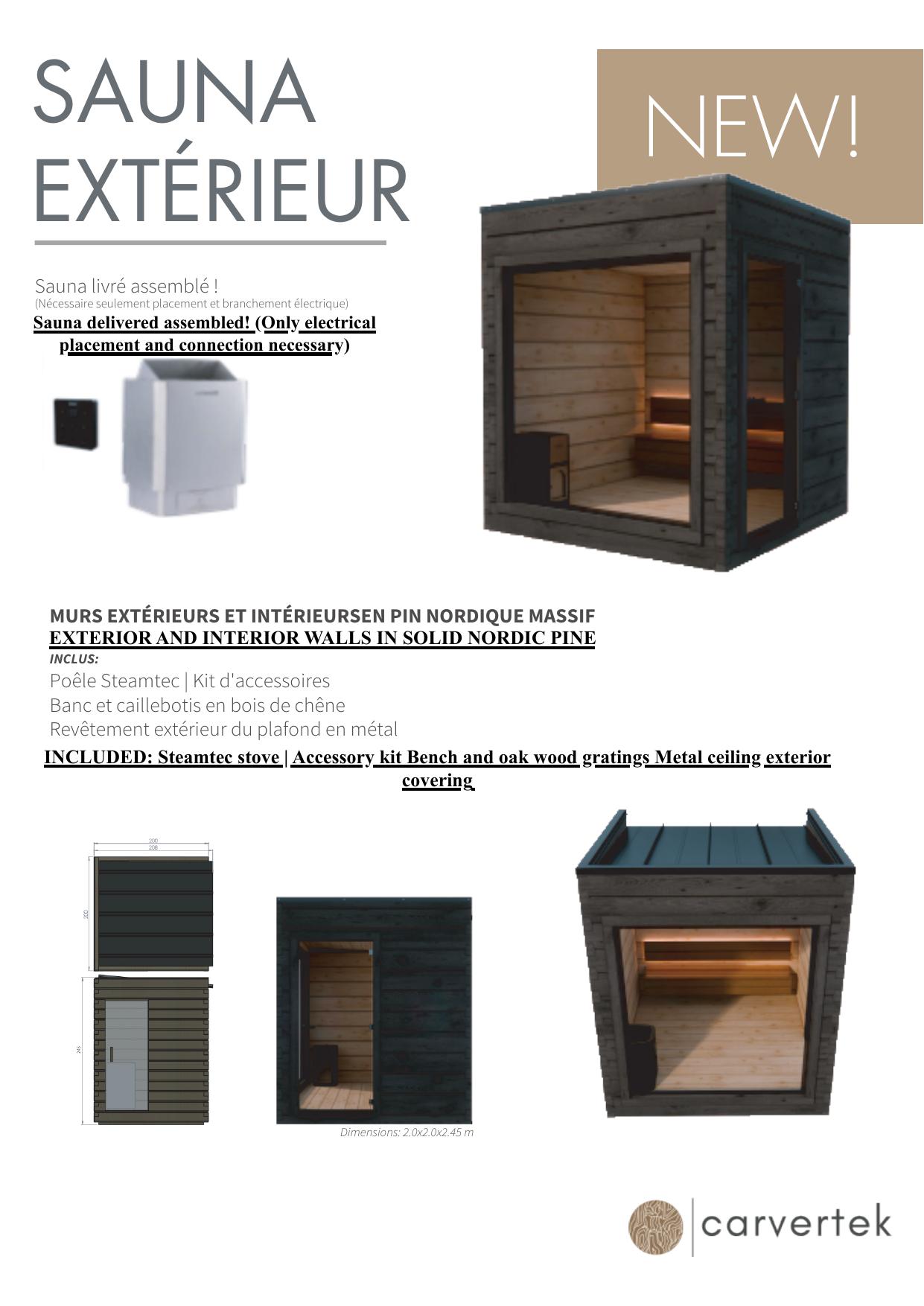 Couverture Sauna d'extérieur